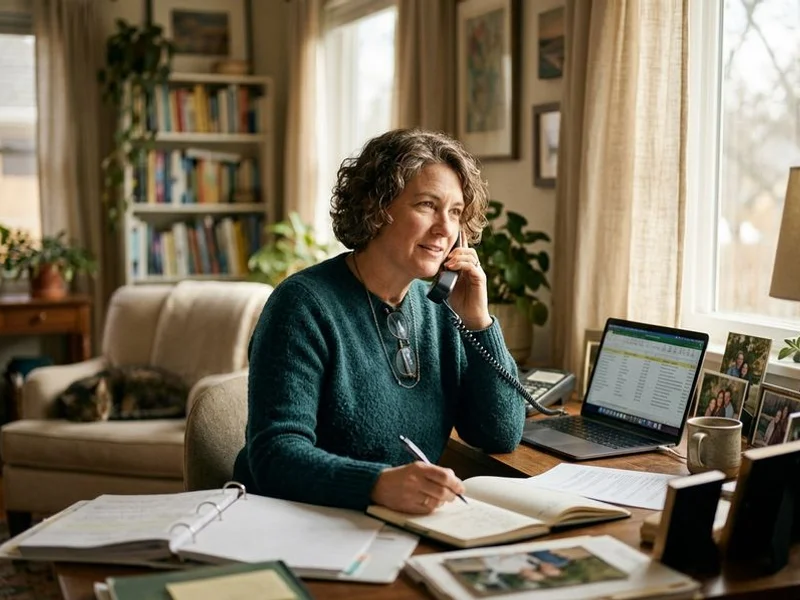 Personal Funeral Advisor assisting a family by phone